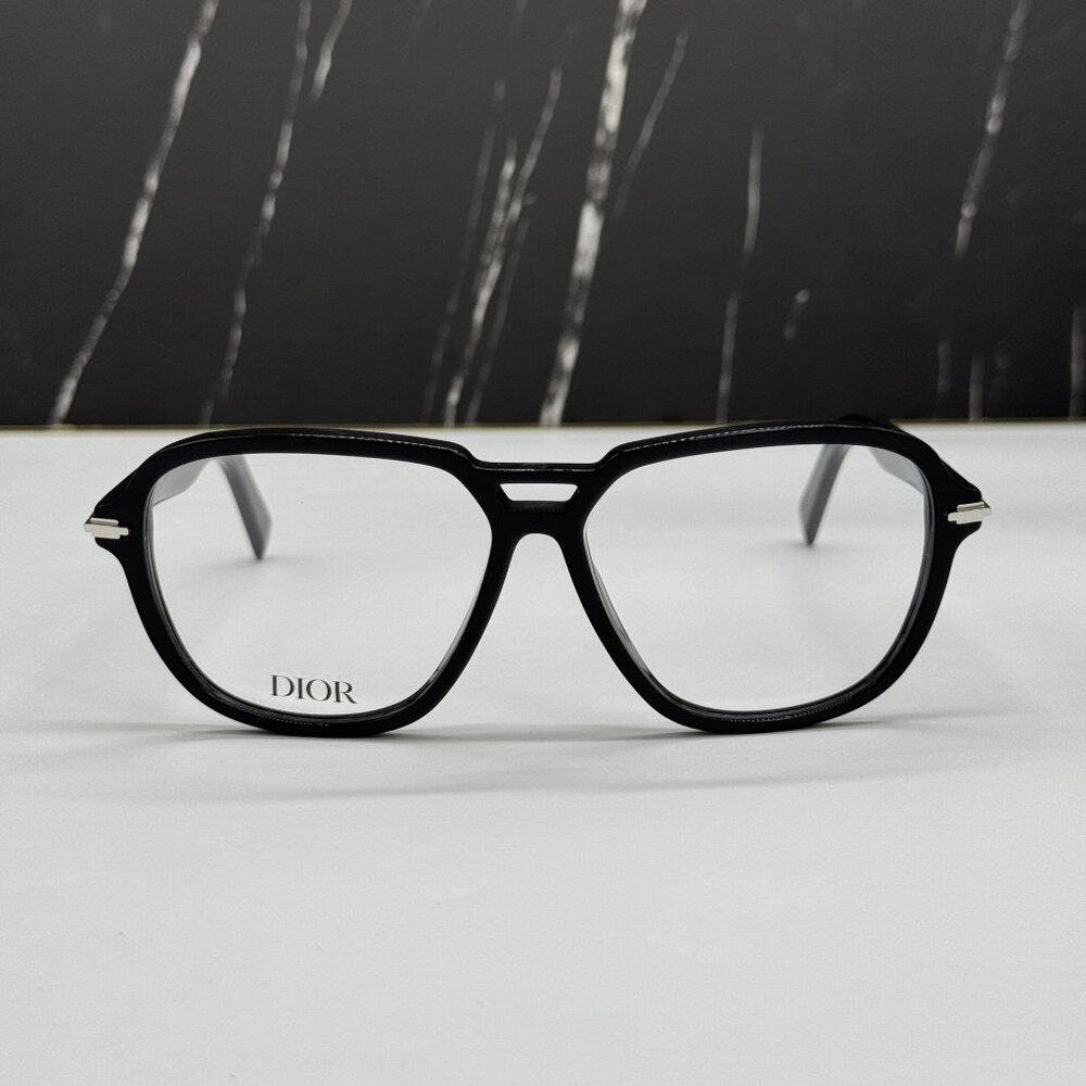 NEW DIOR DIORBLACKSUITO AI 1000 MEN BLACK EYEGLASSES DIOR - Picture 3 of 10